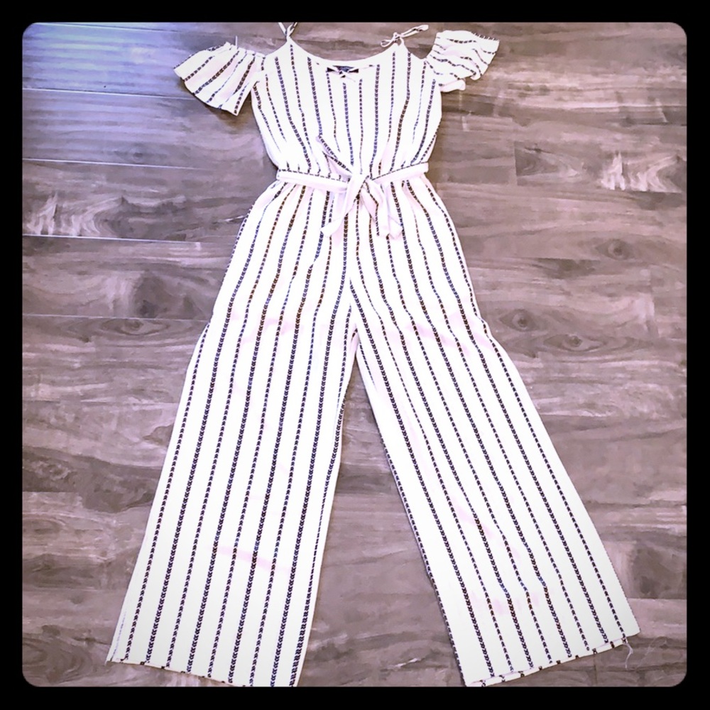 One Clothing Stripped Jumpsuit